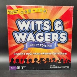 North Star Games Red Wits & Wagers Party Edition Trivia Betting Board Game NEW